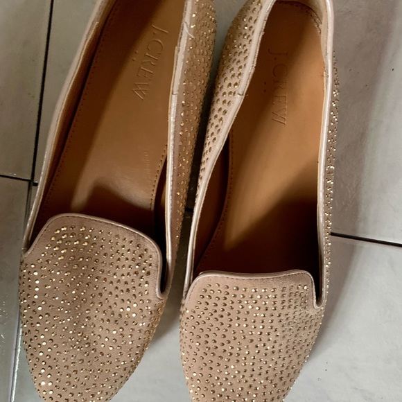 J Crew Gold Loafers Flats - Picture 3 of 8